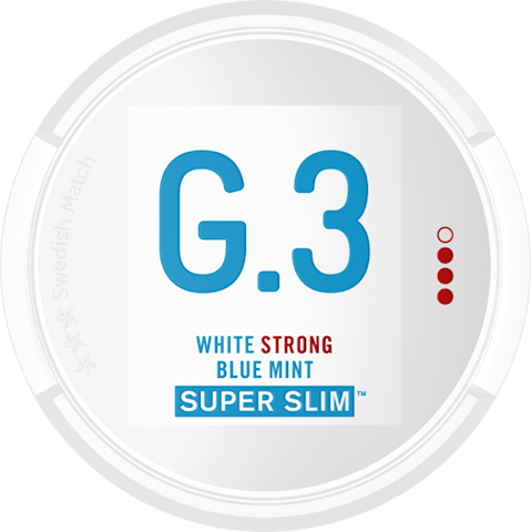 G.3 Blue Mint Super Slim White Portion Strong