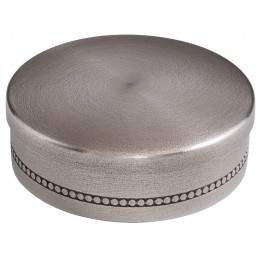 Snuff Box With Decoration, Pewter