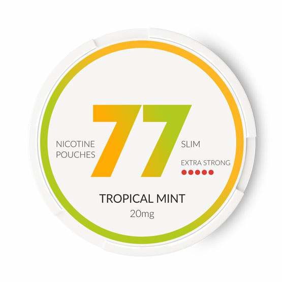 77 Tropical Mint All White Slim Portion 20 mg/g