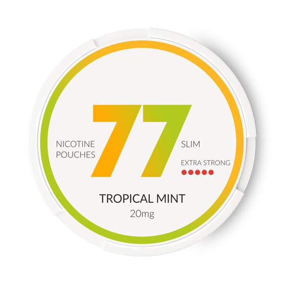 77 Tropical Mint All White Slim Portion 20 mg/g