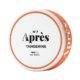 Après Tangerine No.7 –Sweet and sour at the same time. If you like sweet tangerines this is the pouch for you. Comes in a mellow slim pouch that fits perfect under your lip. Aprés products and packaging are made from plant-based materials. FACTS Net Weight: 13 g Nicotine: 8 mg/g Flavour: Tangerine Pouches: 20 / can Pouch size: Slim Texture: Moist Available in: Single cans, rolls (10 cans) Manufacturer: Après Nicotine AB