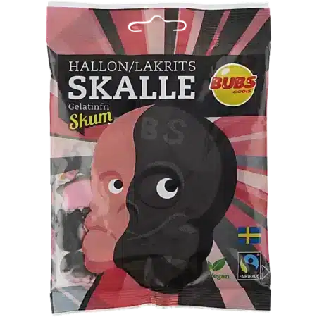 BUBS Raspberry & Licorice Foam skulls