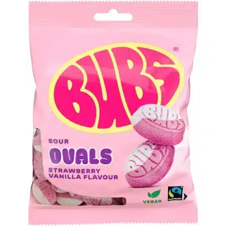 BUBS Strawberry Vanilla Sour Ovals